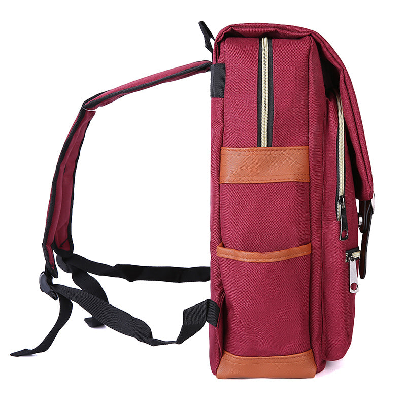 Business Slim Backpack - Red